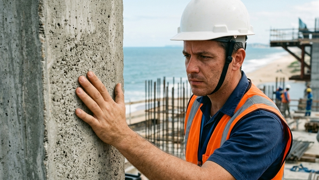 Concreto com resistência à maresia no litoral do Paraná